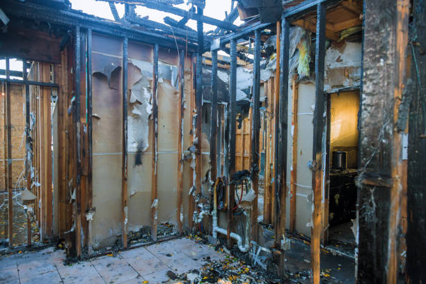 Professional Fire Damage Removal technician working in Staples, CT
